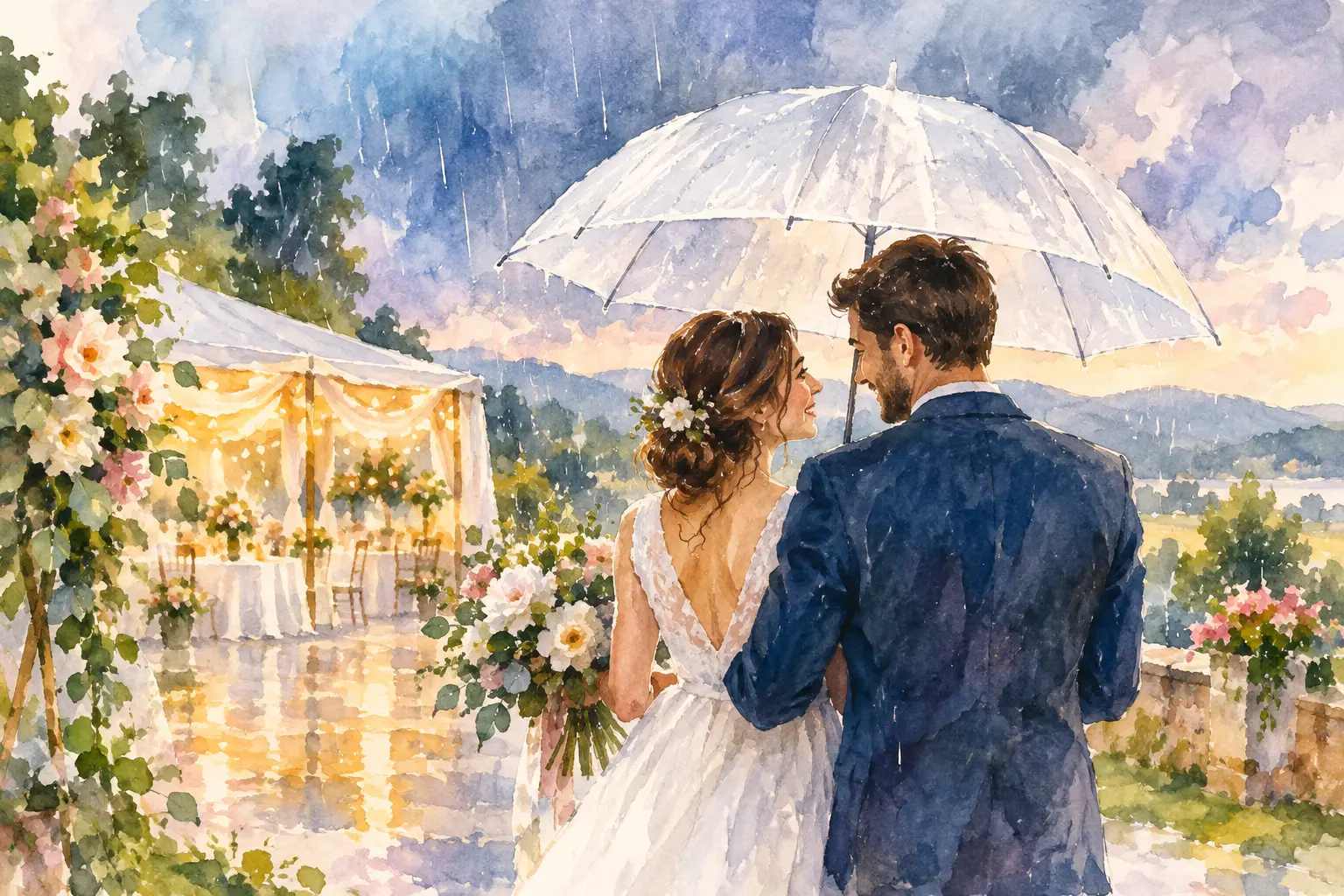 Ploaia strică nunta? Doar dacă nu ai un plan